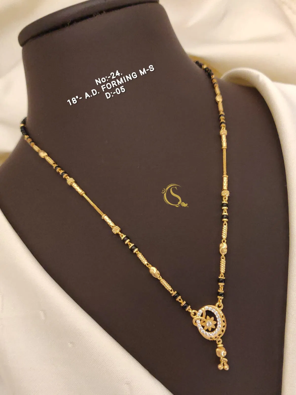 AD Forming String Mangalsutra cum Pandent Daily Wear Accessories